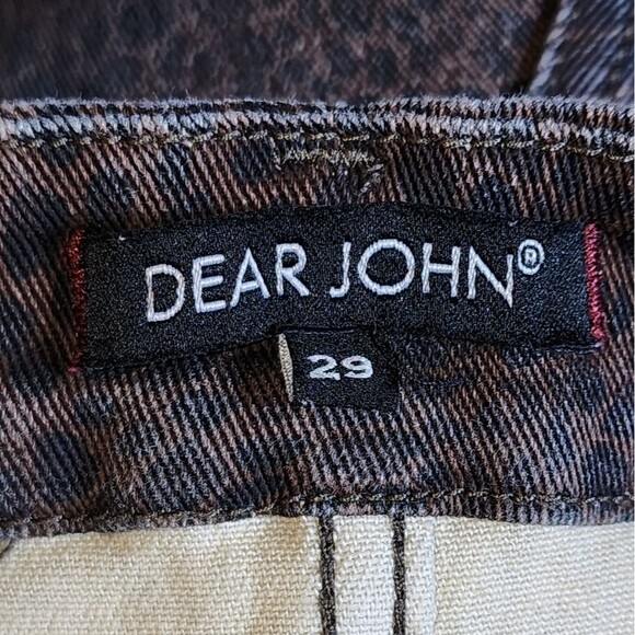 Dear John Gisele Mocha Leopard Brown High Wasted Skinny Jeans Size 29 - Picture 8 of 11